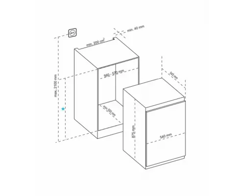 Встраиваемый холодильник SCANDILUX RBI136