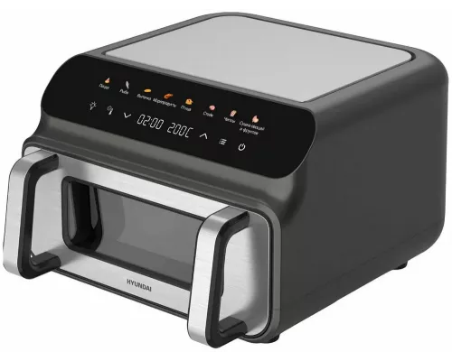 Аэрогриль Hyundai HYF-9080 черный/серебристый