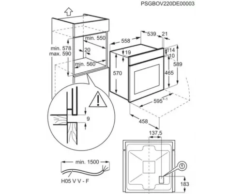 Духовой шкаф Electrolux EOF3H50X