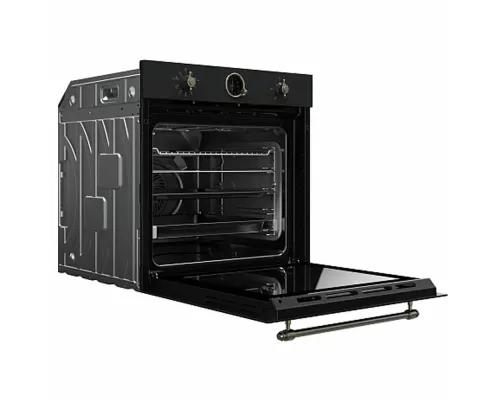 Духовой шкаф HIBERG VM 6392 BR черный ретро