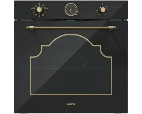 Духовой шкаф HIBERG VM 6392 BR черный ретро