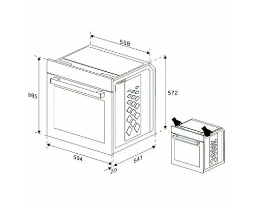 Духовой шкаф Indesit IFE 3634 WH белый