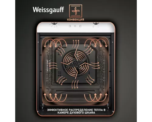 Духовой шкаф WEISSGAUFF EOY 456 PDW белый
