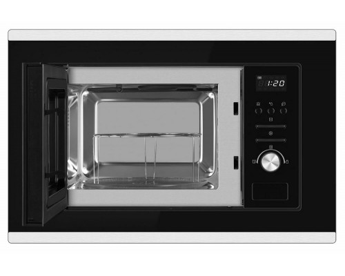 Встраиваемая микроволновая печь WEISSGAUFF BMWO-207 Grill черный/нержавеющая сталь