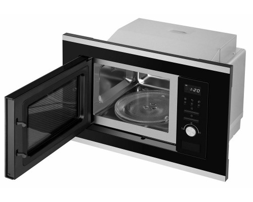 Встраиваемая микроволновая печь WEISSGAUFF BMWO-207 Grill черный/нержавеющая сталь