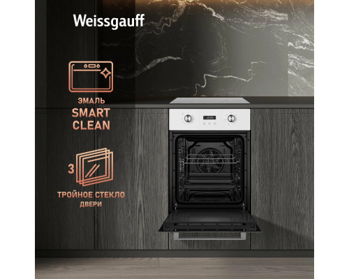 Духовой шкаф WEISSGAUFF EOY 456 PDW белый Духовой шкаф WEISSGAUFF EOY 456 PDW белый