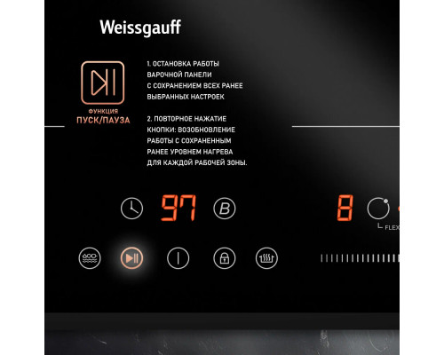 Варочная поверхность WEISSGAUFF HI 642 Bfzg черный
