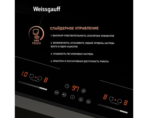 Варочная поверхность WEISSGAUFF HI 642 Bfzg черный