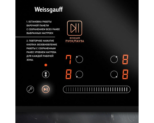 Варочная поверхность WEISSGAUFF HI 643 Bfzg черный Варочная поверхность WEISSGAUFF HI 643 Bfzg черный