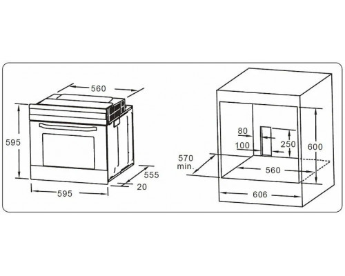 Духовой шкаф EVELUX EO 620 W Духовой шкаф EVELUX EO 620 W