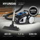 Пылесос Hyundai HYV-C2530 черный/синий