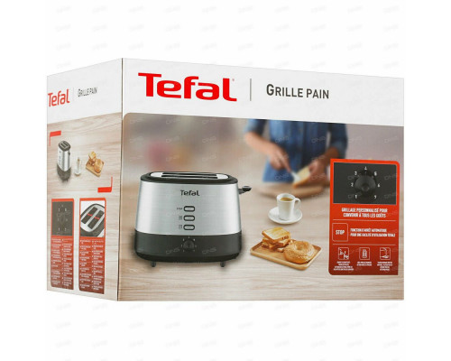 Тостер TEFAL TT520D10 серебр/черный Тостер TEFAL TT520D10 серебр/черный