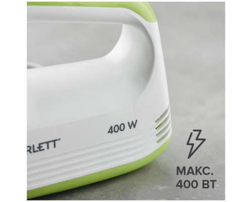 Миксер SCARLETT SC-HM40S15 белый/зеленый Миксер SCARLETT SC-HM40S15 белый/зеленый