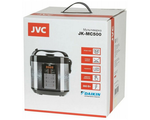 Мультиварка JVC JK-MC500 серебристый/черный Мультиварка JVC JK-MC500 серебристый/черный