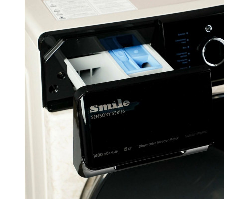 Стиральная машина SMILE SWMSW12MB1400 бежевый мрамор/черный Стиральная машина SMILE SWMSW12MB1400 бежевый мрамор/черный