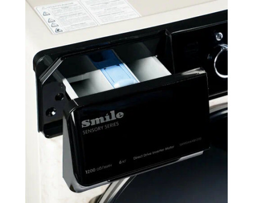 Стиральная машина SMILE SWMSW6MB1200 бежевый мрамор/черный