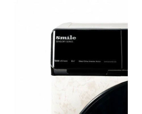 Стиральная машина SMILE SWMSW6MB1200 бежевый мрамор/черный