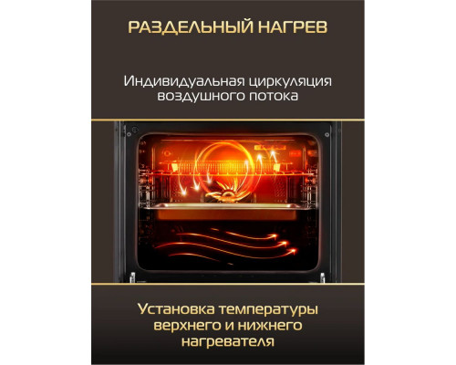 Духовой шкаф HIBERG S-VM 6415 B SMART черный Духовой шкаф HIBERG S-VM 6415 B SMART черный