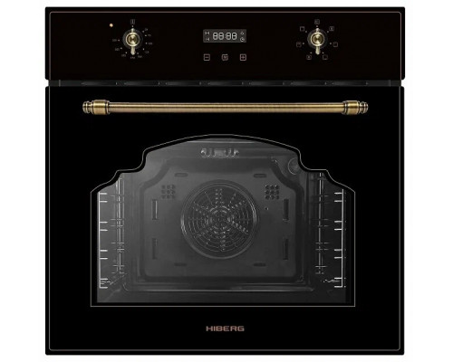 Духовой шкаф HIBERG VM 6260 RB черный ретро Духовой шкаф HIBERG VM 6260 RB черный ретро