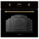 Духовой шкаф HIBERG VM 6260 RB черный ретро