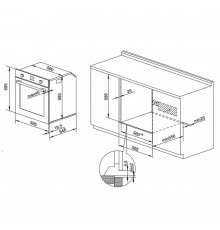 Духовой шкаф HIBERG VM 6392 BR черный ретро