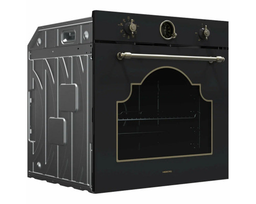 Духовой шкаф HIBERG VM 6392 BR черный ретро Духовой шкаф HIBERG VM 6392 BR черный ретро