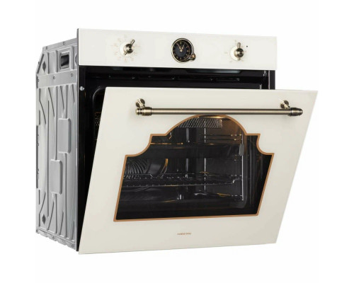 Духовой шкаф HIBERG VM 6392 YR бежевый ретро Духовой шкаф HIBERG VM 6392 YR бежевый ретро