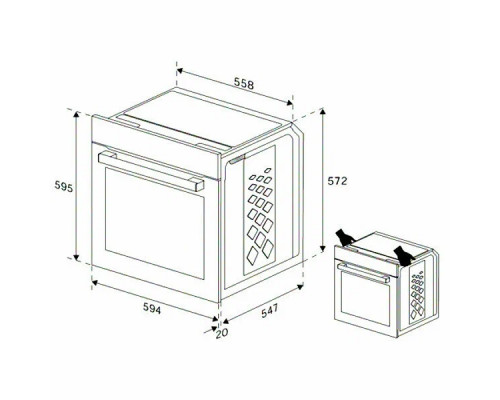 Духовой шкаф Indesit IFE 3634 WH белый Духовой шкаф Indesit IFE 3634 WH белый