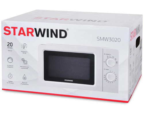 Микроволновая печь STARWIND SMW 3020 белый Микроволновая печь STARWIND SMW 3020 белый