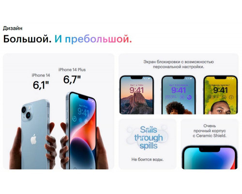 Смартфон Apple iPhone 14 Plus 512GB Purple (EU) Смартфон Apple iPhone 14 Plus 512GB Purple (EU)