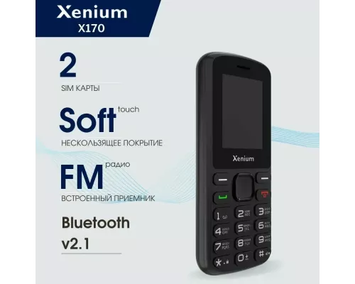 Мобильный телефон Philips Xenium X170 Black