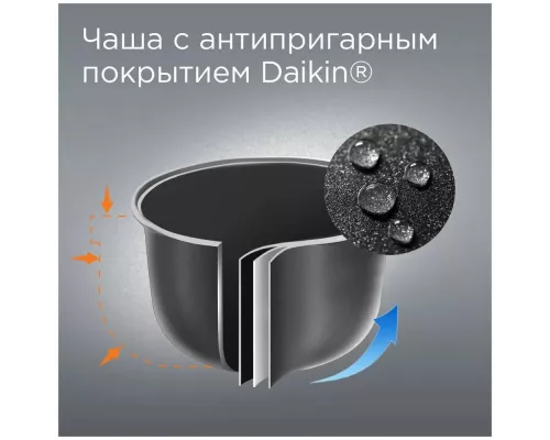 Мультиварка Redmond RMC-M25 черный/серебристый