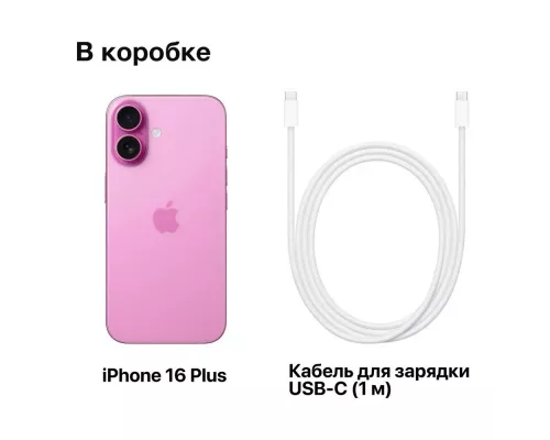 Смартфон Apple iPhone 16 Plus 512GB Pink (India)