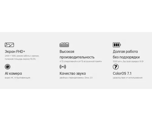 Смартфон OPPO A52 4/64Gb Black