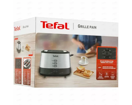 Тостер TEFAL TT520D10 серебр/черный