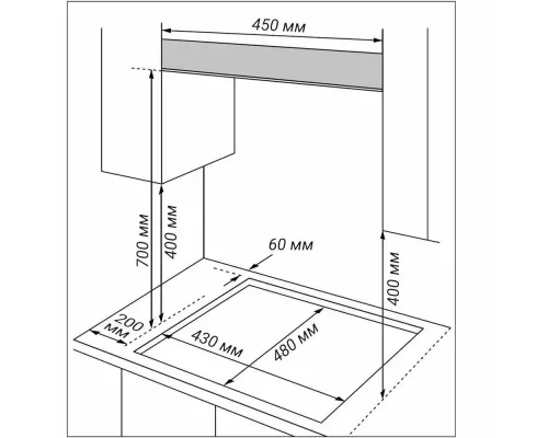 Варочная поверхность HIBERG VM 4235 B черный