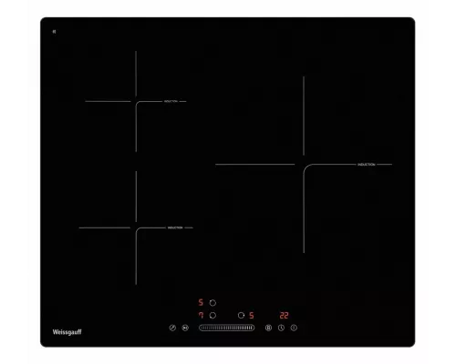 Варочная поверхность WEISSGAUFF HI 630 BSG черный