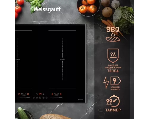 Варочная поверхность WEISSGAUFF HI 642 Bfzg черный