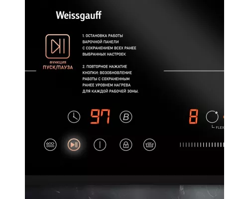 Варочная поверхность WEISSGAUFF HI 642 Bfzg черный
