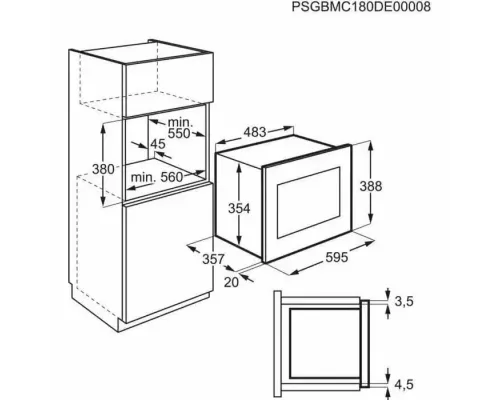 Встраиваемая микроволновая печь ELECTROLUX LMSD253TM
