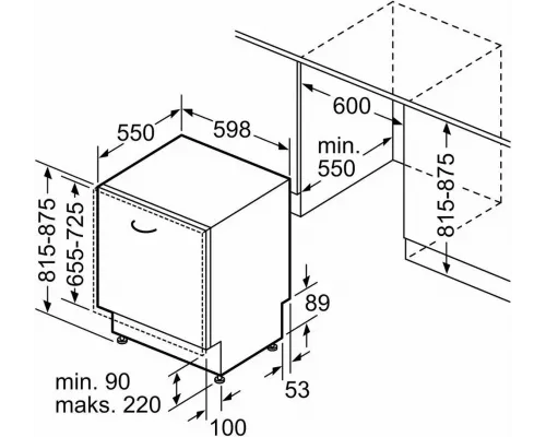 Встраиваемая посудомоечная машина Bosch SMV4HVX03E