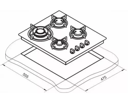 Варочная поверхность DARINA 1T38 BGM 341 12 At