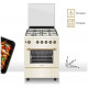 Кухонная плита NORDFROST GG 6061 Y беж. ретро
