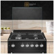 Кухонная плита NORDFROST GG 6064 B черный