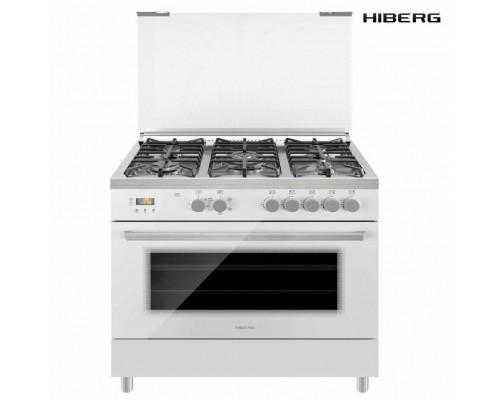 Кухонная плита HIBERG FEG 950-25 MW белый Кухонная плита HIBERG FEG 950-25 MW белый