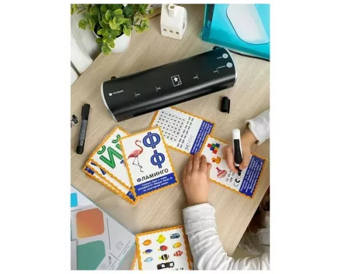 Ламинатор Heleos ЛМ-А4МЧС черный/серебристый A4