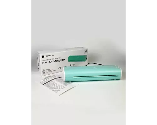 Ламинатор Heleos ЛМ-А4МСБ синий/белый A4