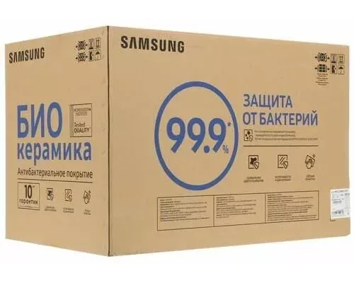 Встраиваемая микроволновая печь SAMSUNG MG22M8074AT/BW нерж.сталь/черный