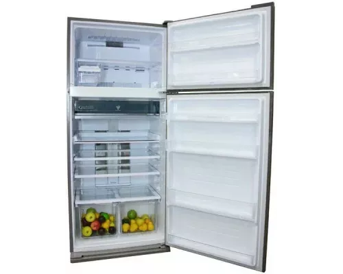 Холодильник SHARP SJ-XP59PGRD черное стекло/красный