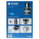 Кухонная машина VITEK VT-1435 черный/серебристый